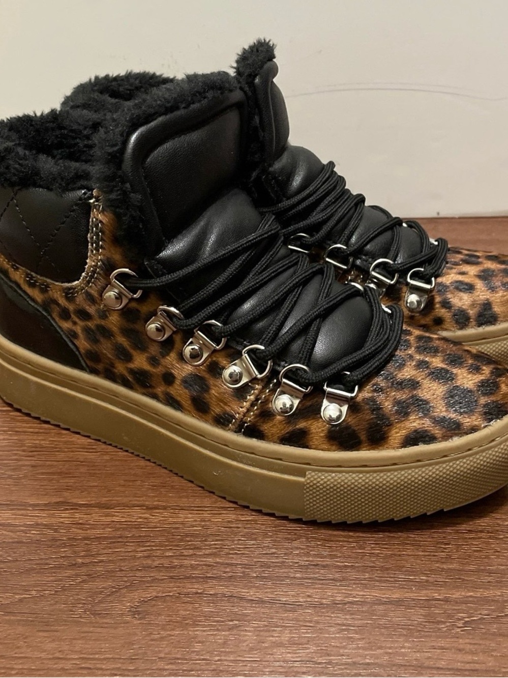 Marc Fisher Leopard Hightop Sneaker Shoes